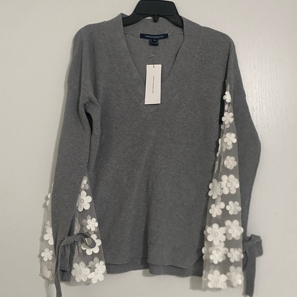 French Connection Caballo Lace Knit Sweater - Picture 7 of 7